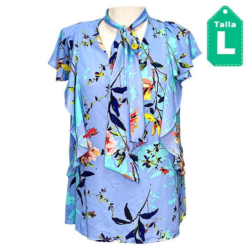 [2719] Blusa Worthington Azul Claro- L