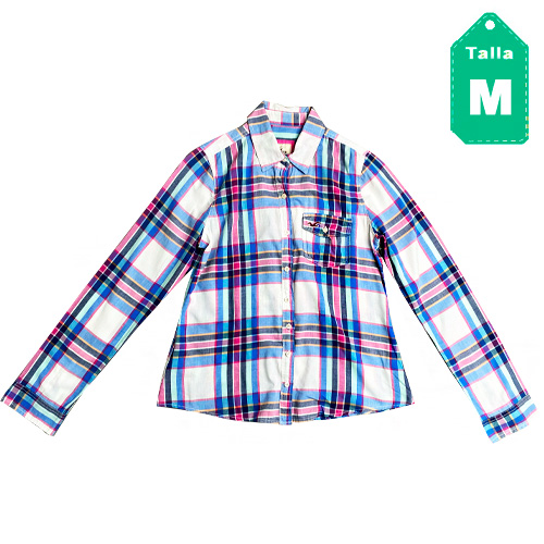[2701] Camisa Hollister Cuadros- M