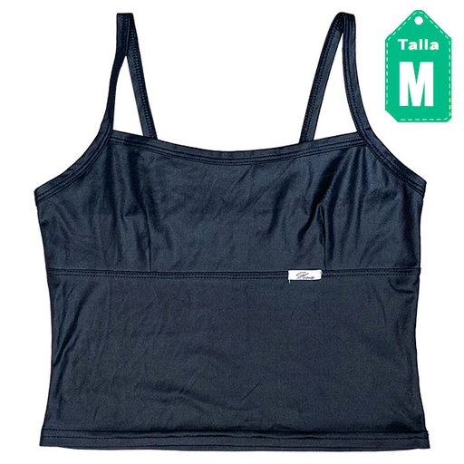 [2740] Crop Top Ginoo Negro- M