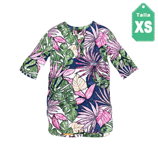 [2747] Vestido Tommy Bahamas Estampado- XS