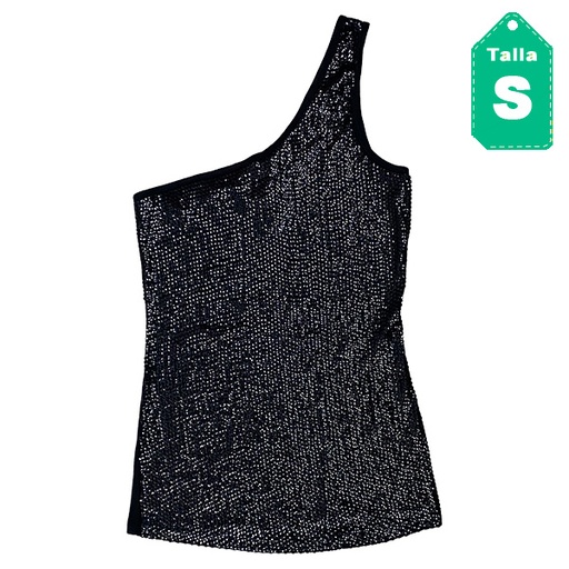 [2773] Blusa Bebe Lentejuelas Negro- S