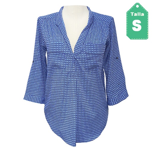 [2800] Camisa Anthia Azul- S