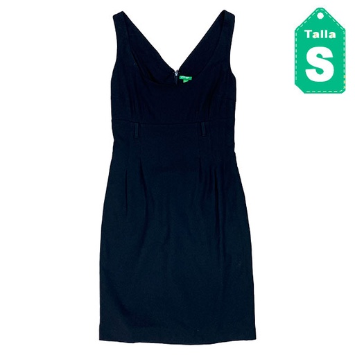 [2803] Vestido Benetton Negro- S