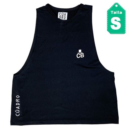 [2818] Camiseta Cuadro Negro- S
