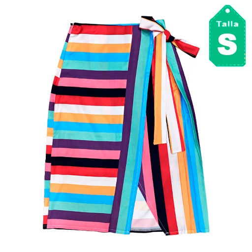 [2895] Falda Multicolor- S
