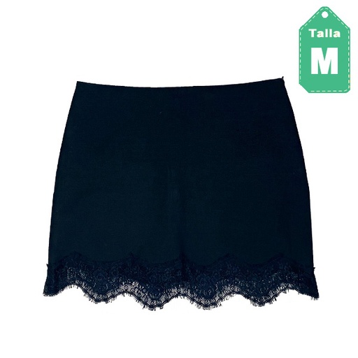 [2891] Falda Zara Negro- M