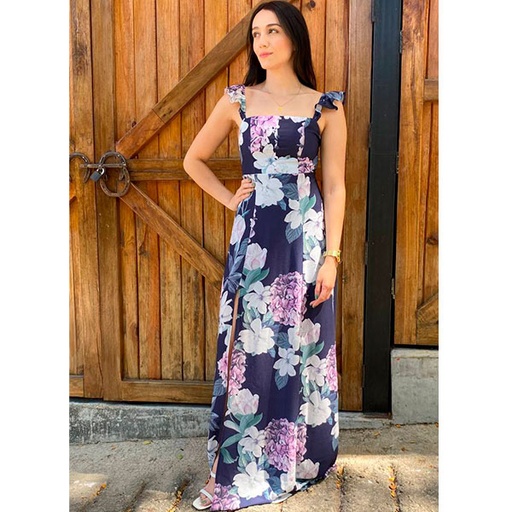 [2906] Vestido Angel Biba Floral- S