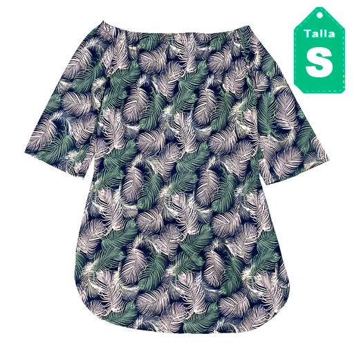 [2910] Vestido Spiaggia Floral- S