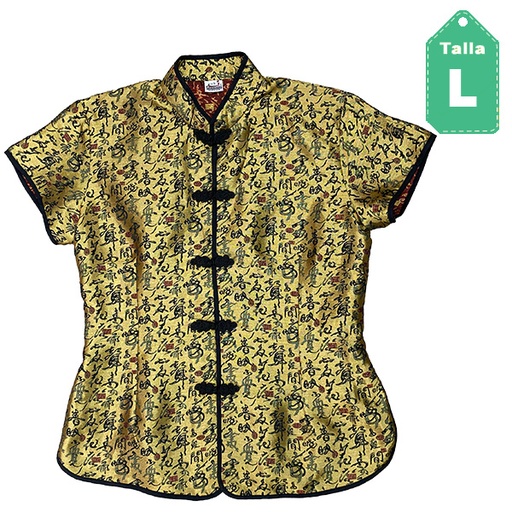 [2931] Camisa China Estampada- L