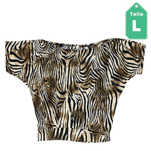 [2952] Blusa Poema Animal Print- L