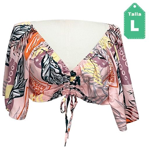 [2958] Crop Top Bela Chicca Floral- M