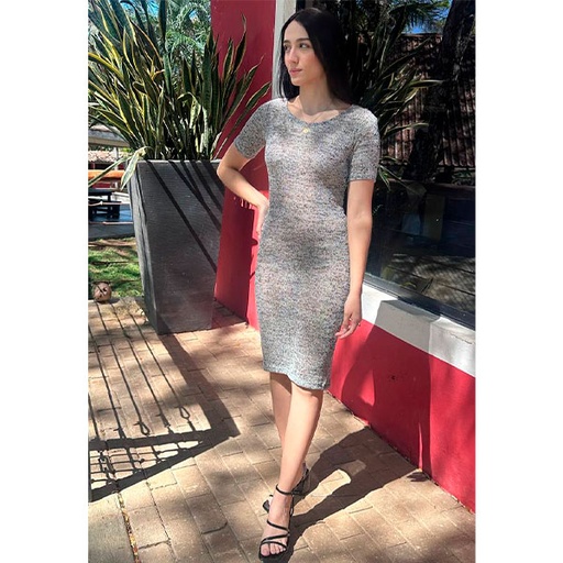 [2969] Vestido Divided Gris- XS