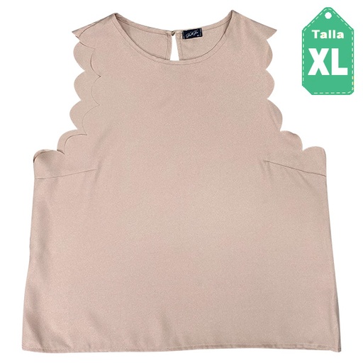 [2995] Blusa Glu Glu Nude -XL