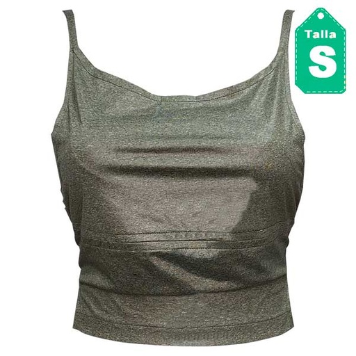 [2987] Crop Top Verde- S