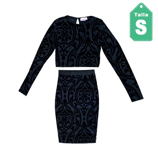 [3017] Conjunto Madrag Negro- S