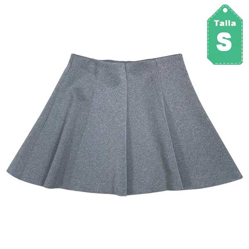 [3040] Falda HyM Gris- S