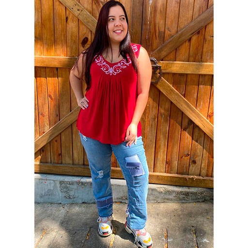 [3065] Blusa Workshop Rojo- XL