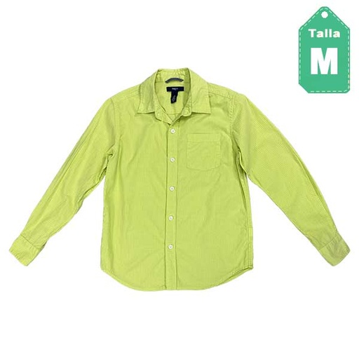 [3069] Camisa Gap kids Verde Manzana- M