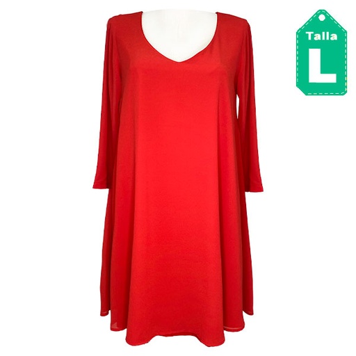 [3094] Vestido Sandro Ferrone Rojo- L
