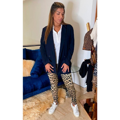 [3134] Blazer Mango Azul Marino- M