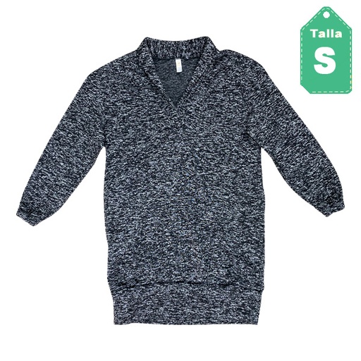 [3141] Sweater Arte&Moda Gris y Negro- S