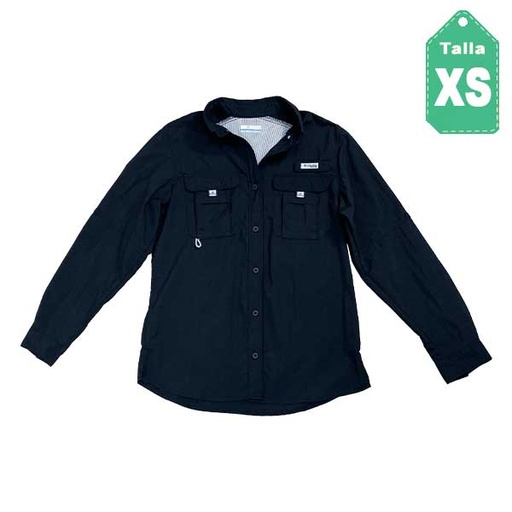 [3251] Camisa Columbia Negro- XS