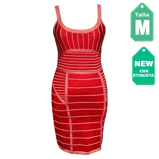 [3222] Vestido Do&Be Rojo- M