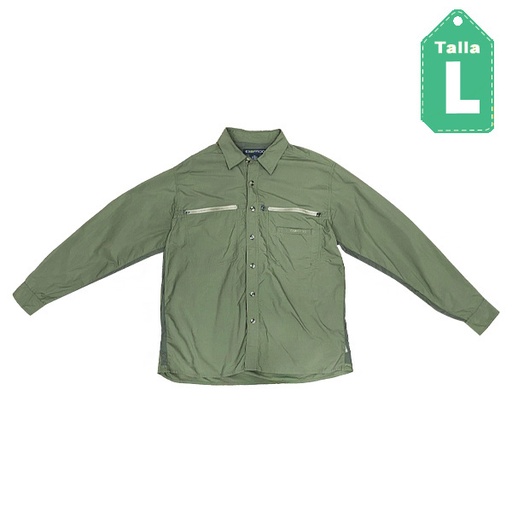 [3273] Camisa Exofficio Verde Oliva- L