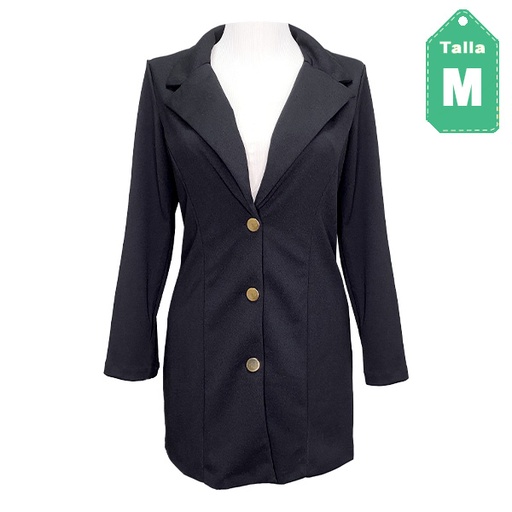 [3315] Blazer Largo Wearever Negro- M