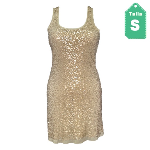 [3335] Vestido Max Studio Nude- S