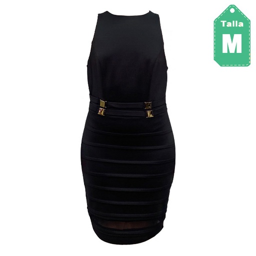 [3369] Vestido A´GACCI Negro- M