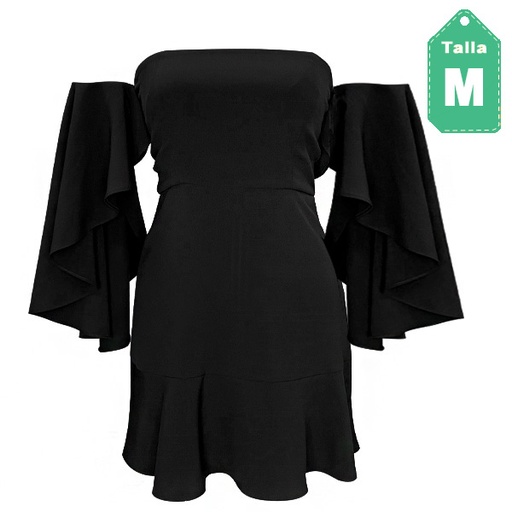 [3370] Vestido Sfera Negro- M