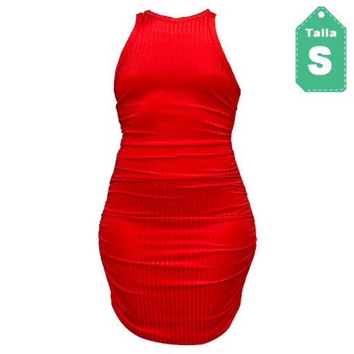 [3375] Vestido Shein Rojo- S