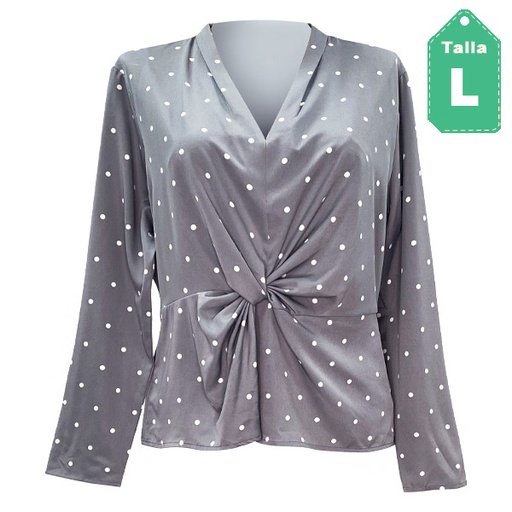 [3420] Blusa Ann Taylor Lunares- L