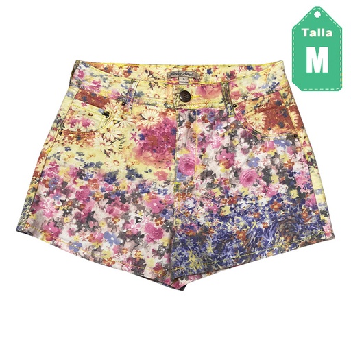 [3451] Short Funky Soul Floral- M