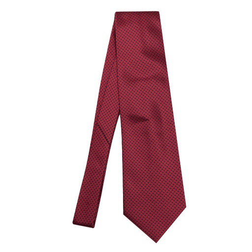 [3482] Corbata Andre Francois Rojo y Azul Marino