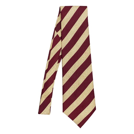 [3478] Corbata Umberto Ceveri Vinotinto y Crema