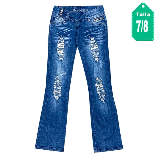 [3501] Jeans Six6 Azul Prelavado- 7/8