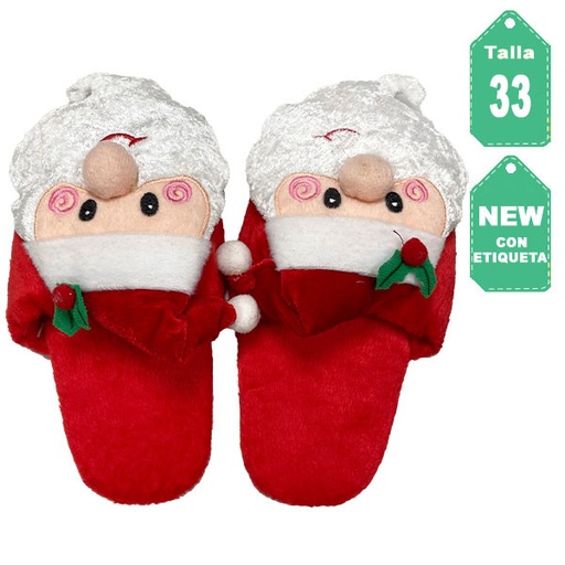 [3543] Pantuflas Kids Slippers Santa Claus- 33