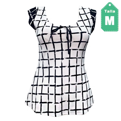 [3648] Blusa Fuego Cuadros- M
