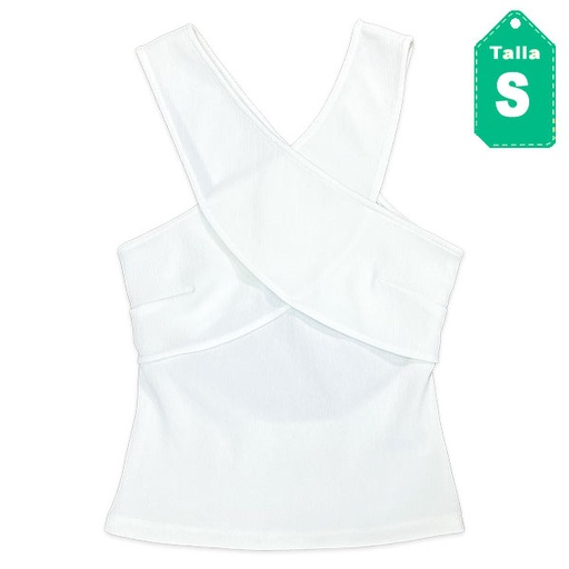 [3631] Blusa HyM Blanco- S