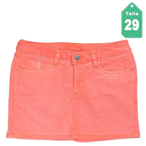 [3633] Falda Guess Naranja Neon- 29