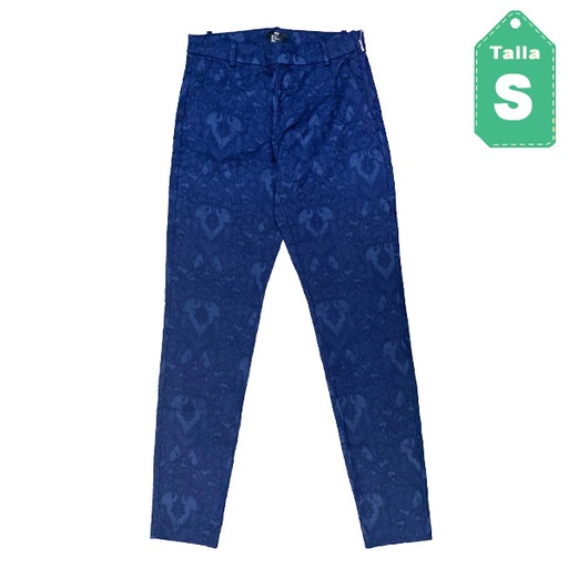 [3666] Pantalon HyM Azul Marino- S