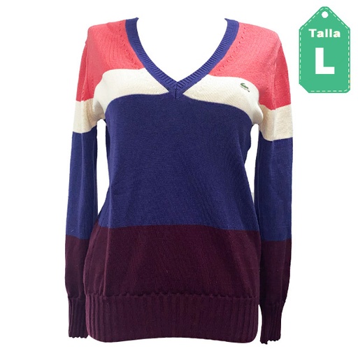 [3665] Sweater Lacoste Multicolor- L