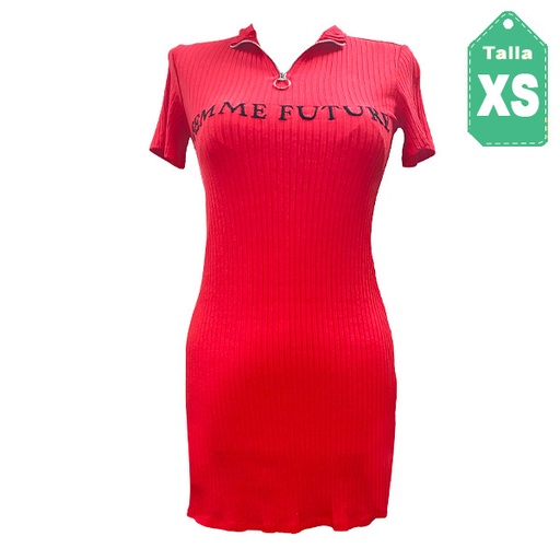[3606] Vestido Bebe Rojo- XS