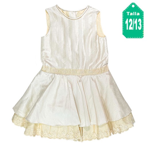 [3622] Vestido Maria Hortensia Champagne- 12/13