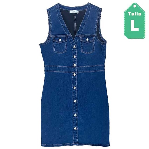 [3628] Vestido Pull&Bear Jeans- L