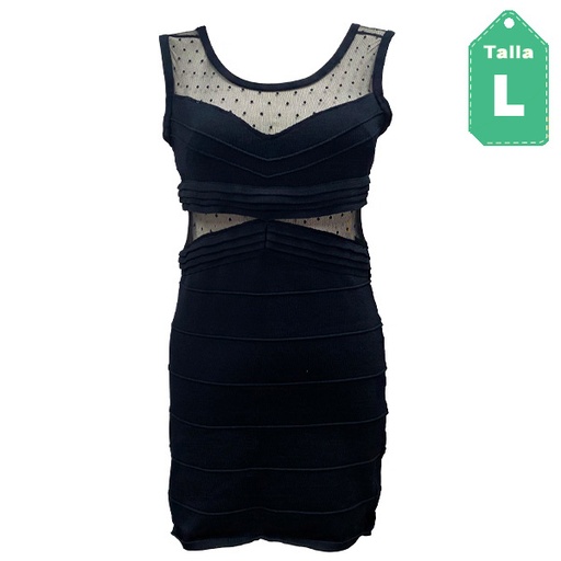[3683] Vestido Bebe Negro- L