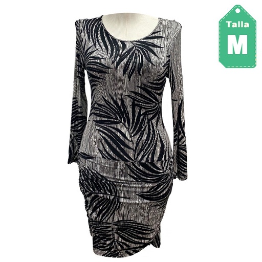[3686] Vestido Mimx Negro y Blanco- M