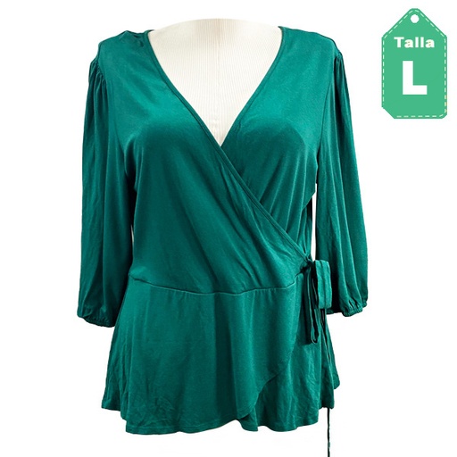 [3701] Blusa Verde Esmeralda- L
